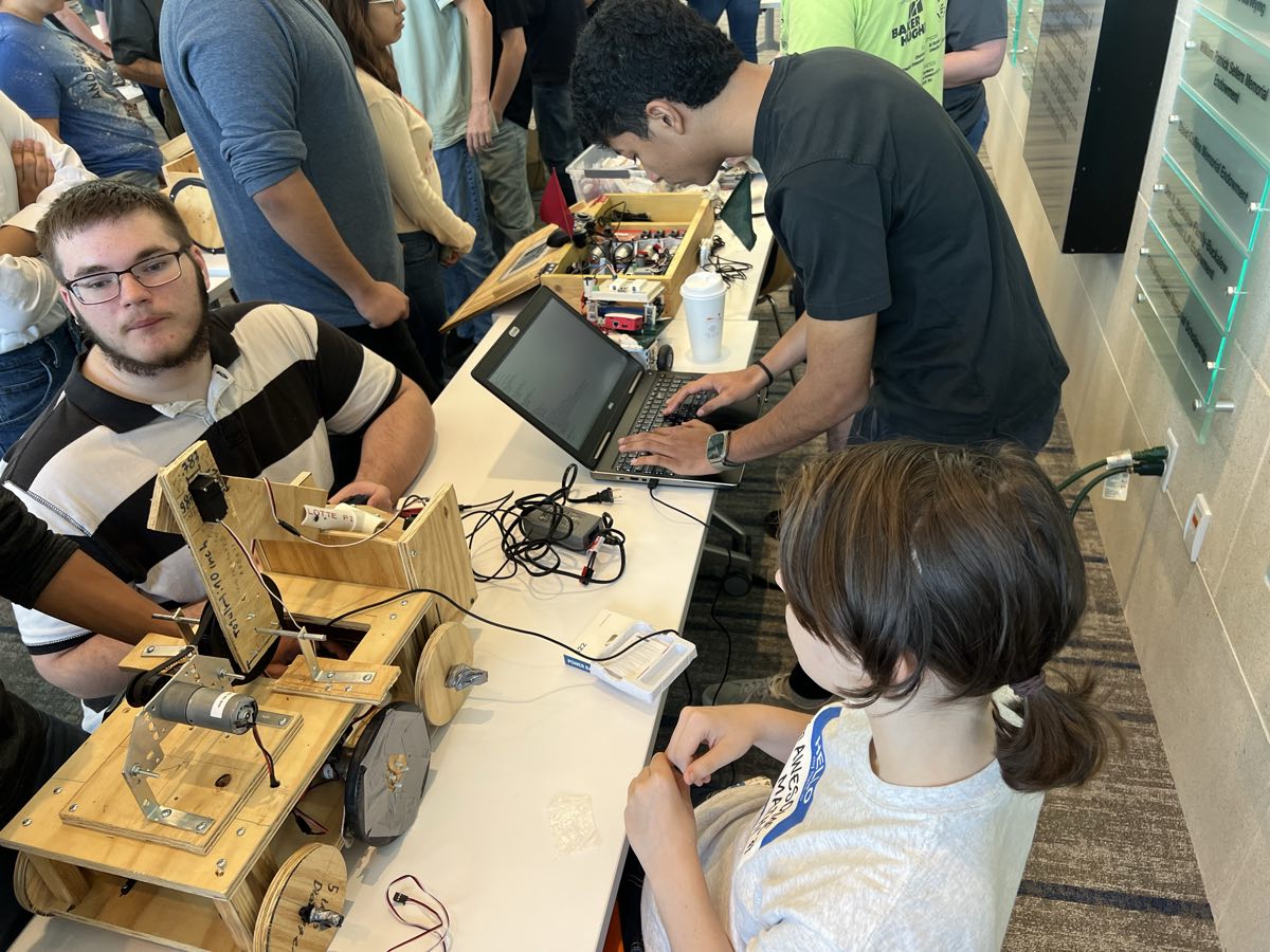 Waller Robotics students at a competition