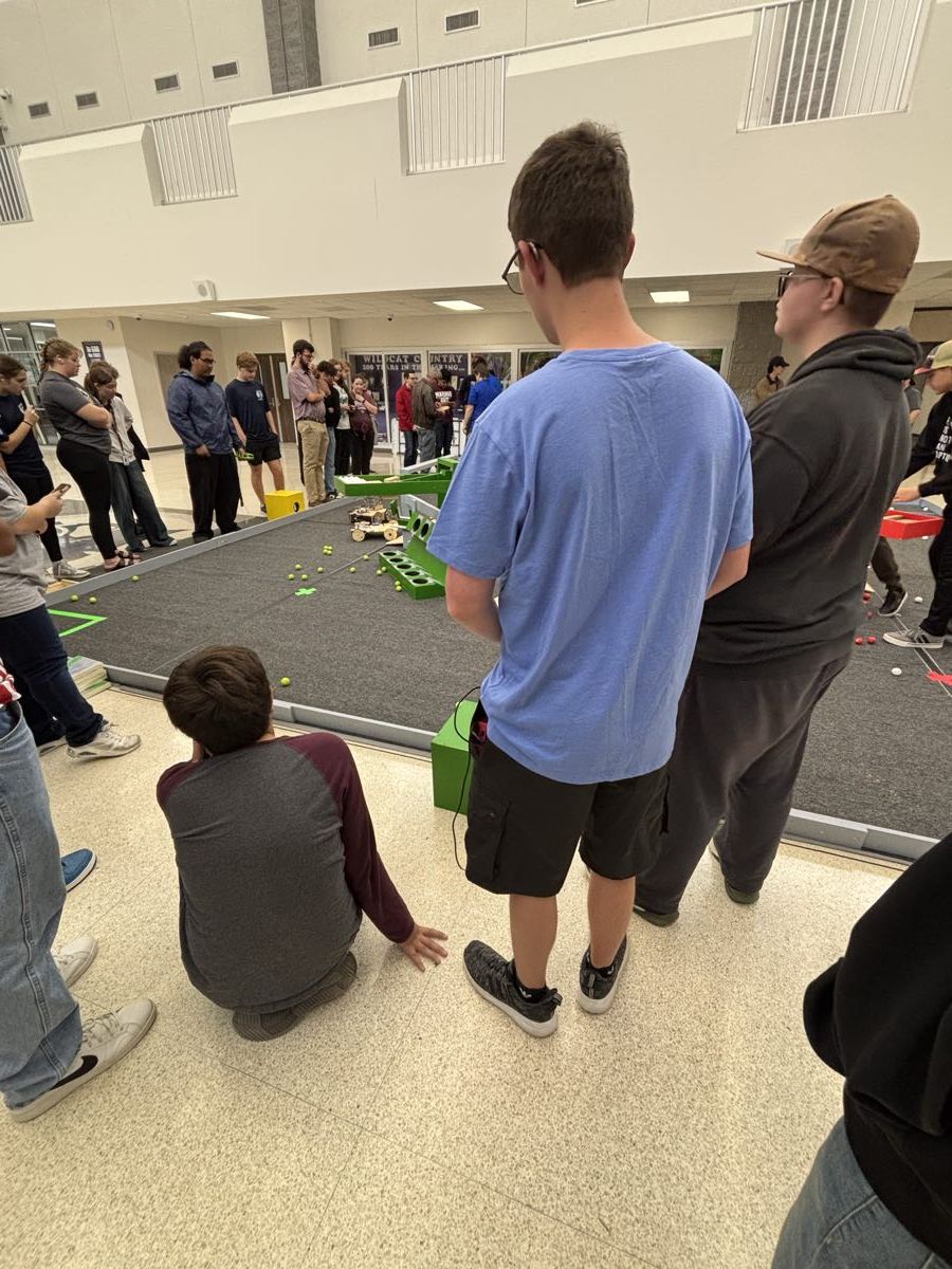 Waller Robotics students at a competition