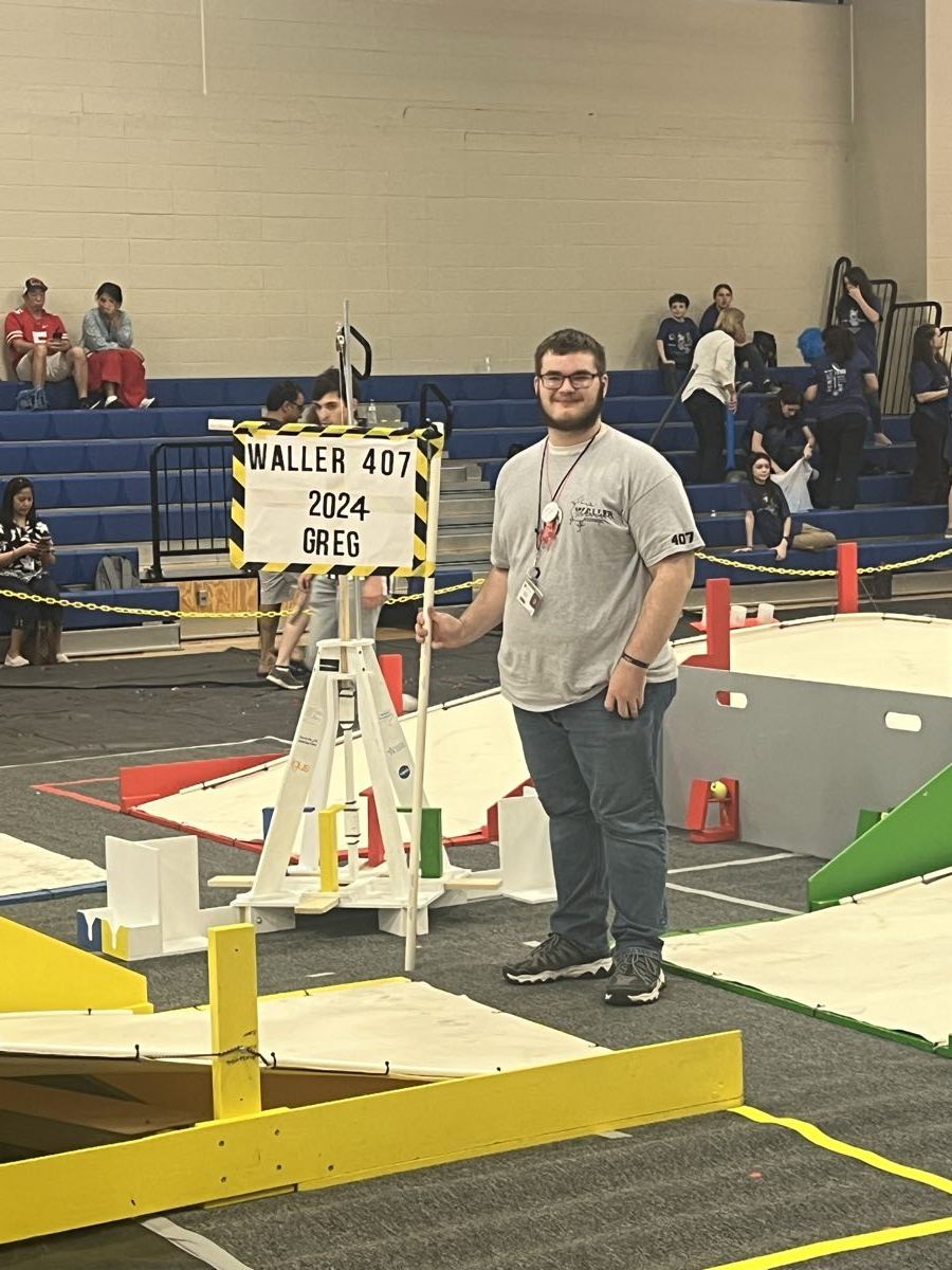 Waller Robotics students at a competition