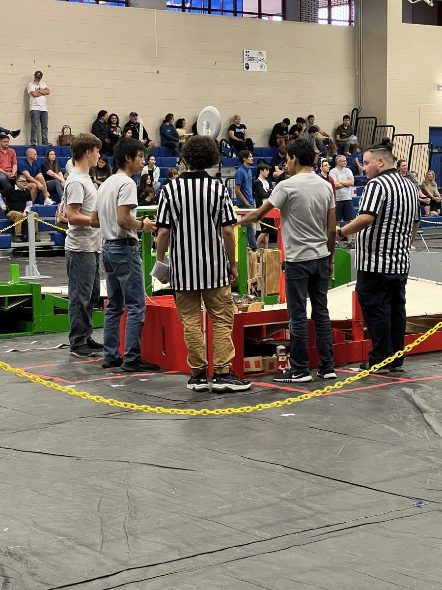 Waller Robotics students at a competition