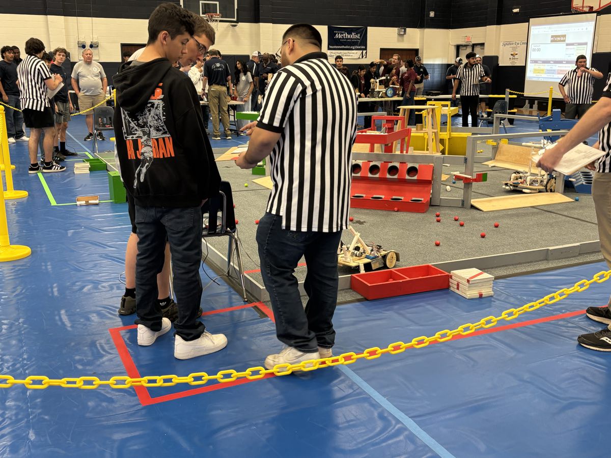 Waller Robotics students at a competition