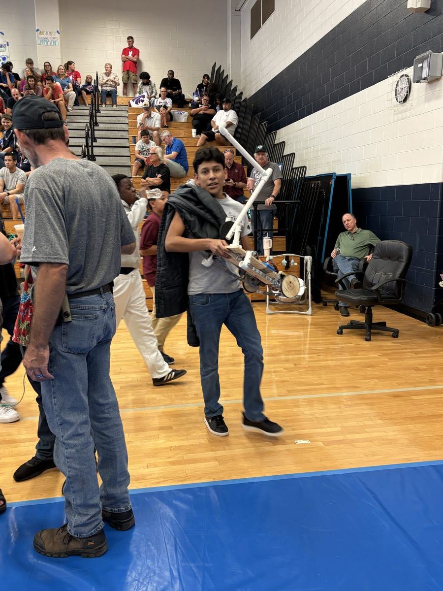 Waller Robotics students at a competition