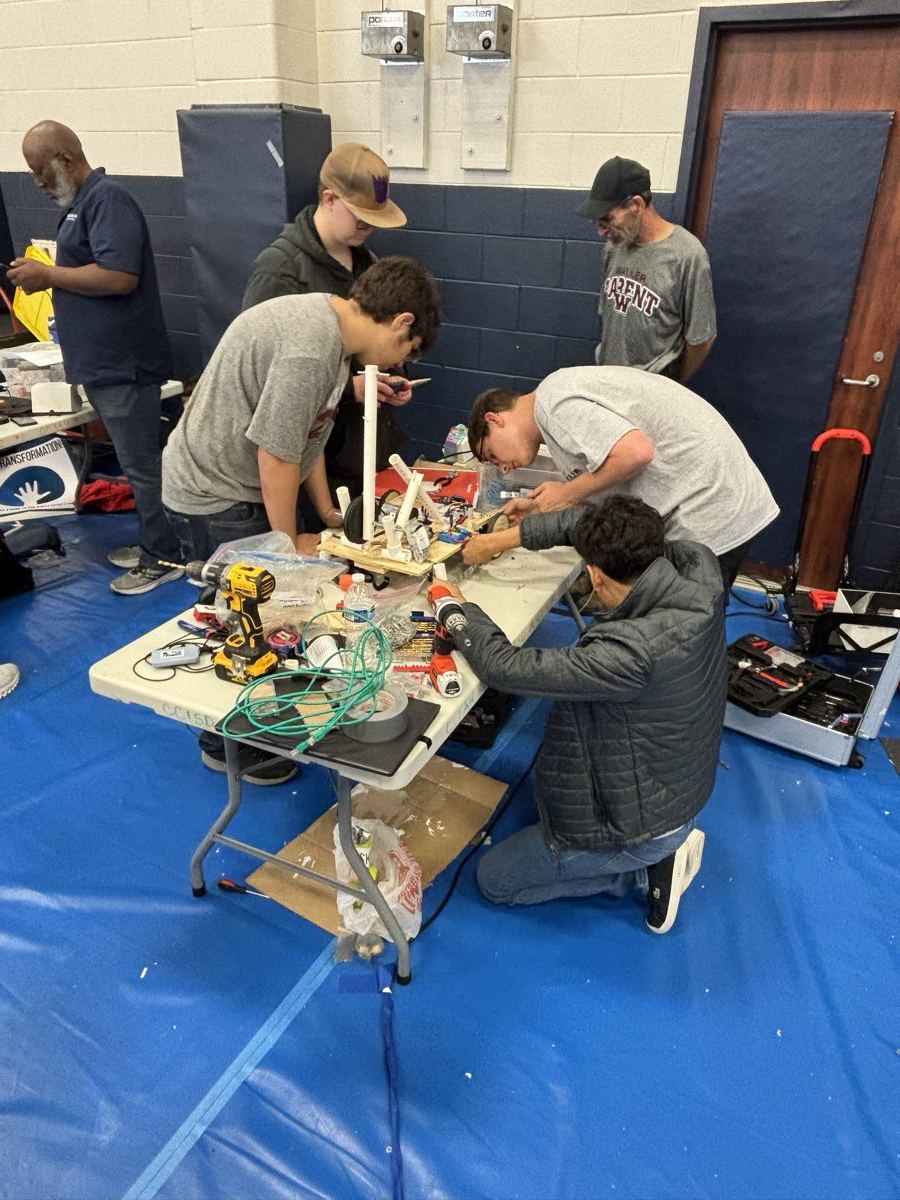 Waller Robotics students at a competition