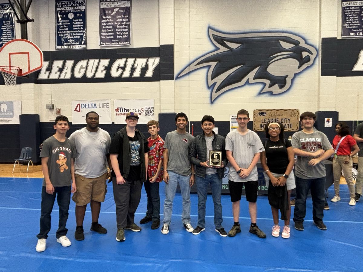 Waller Robotics students at a competition
